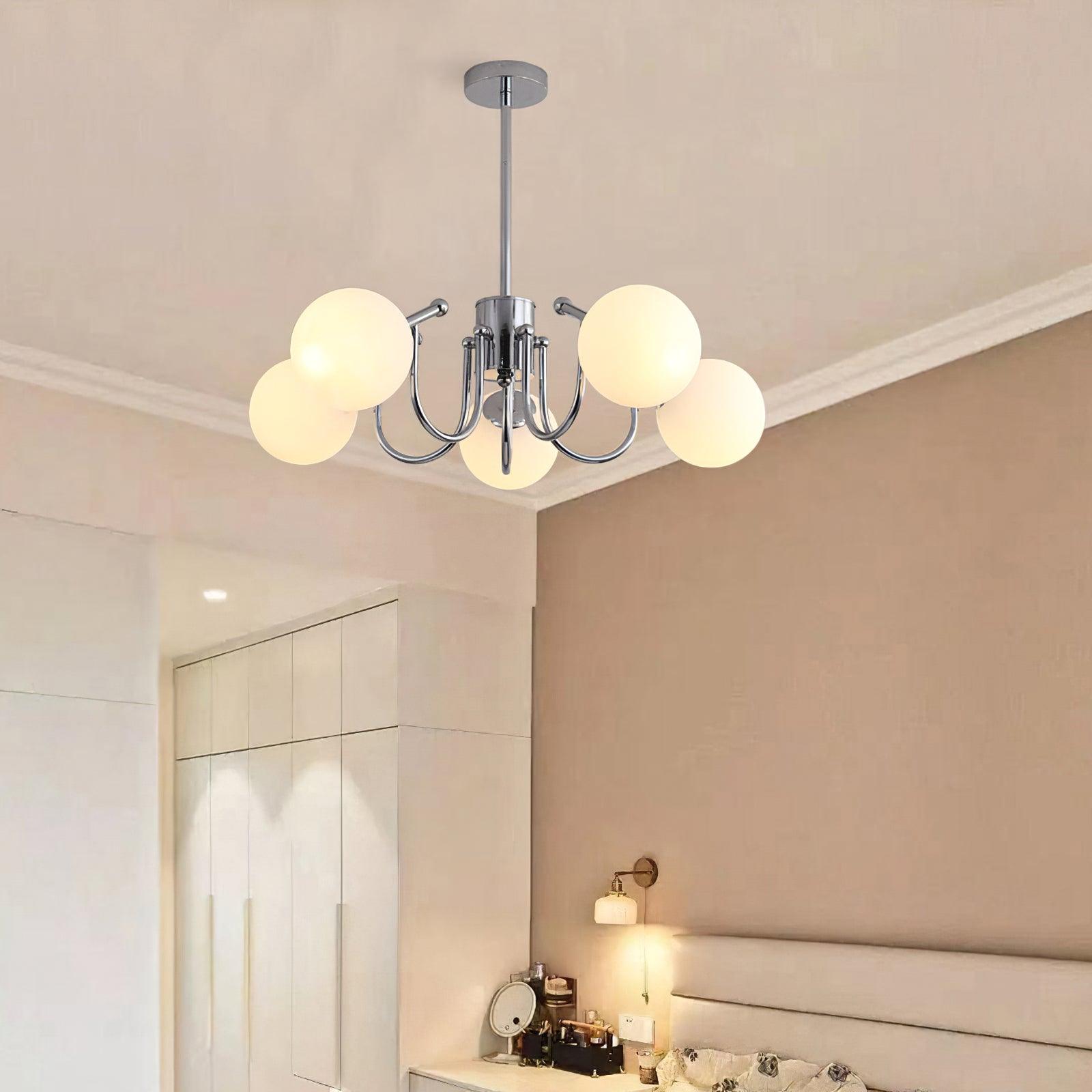 Tave Chandelier Globe Chrome Modern-Neutral Decor