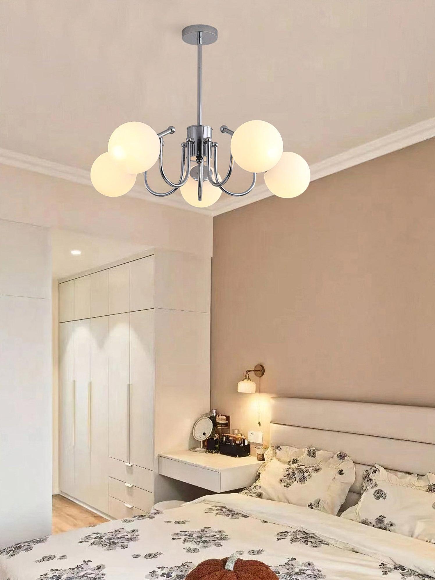 Tave Chandelier Globe Chrome Modern-Neutral Decor