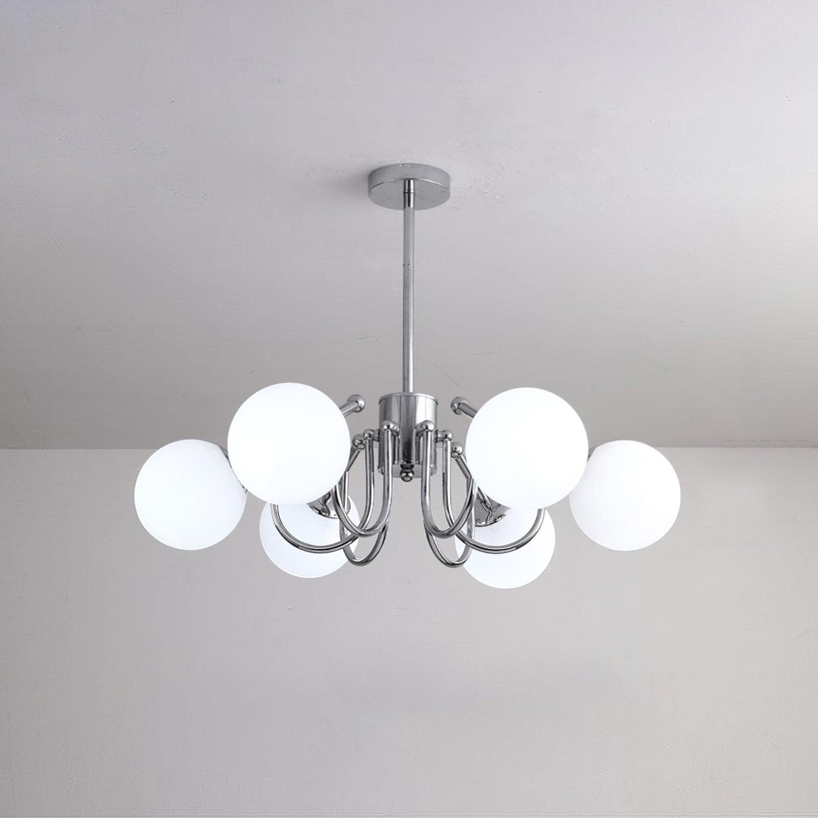 Tave Chandelier Globe Chrome Modern-Neutral Decor