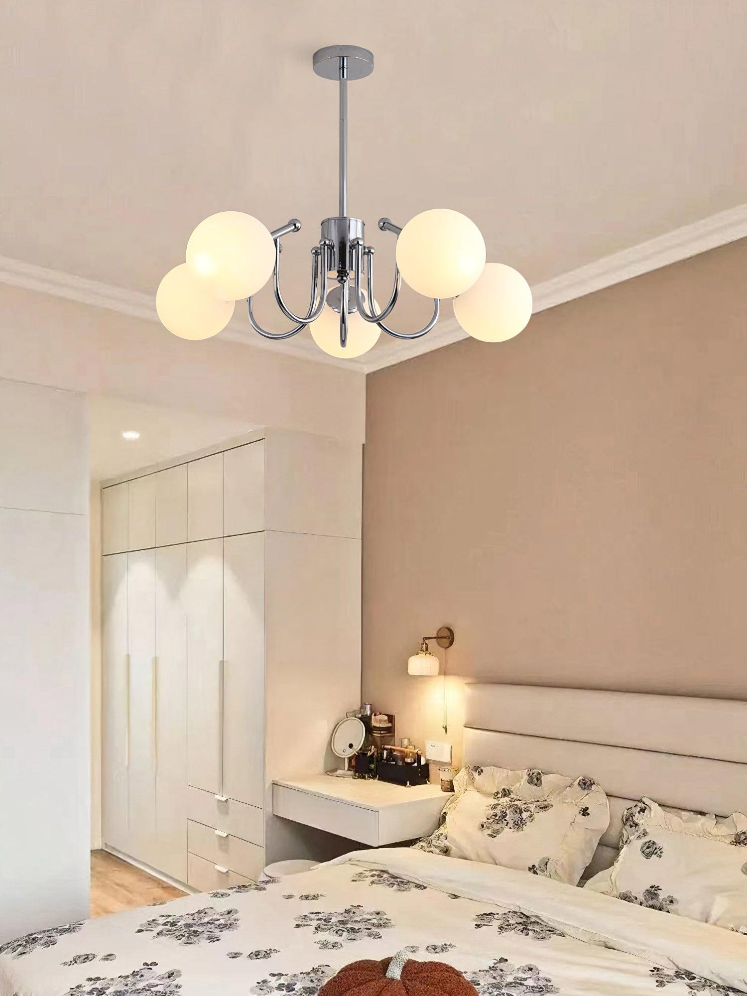 Tave Chandelier Globe Chrome Modern-Neutral Decor