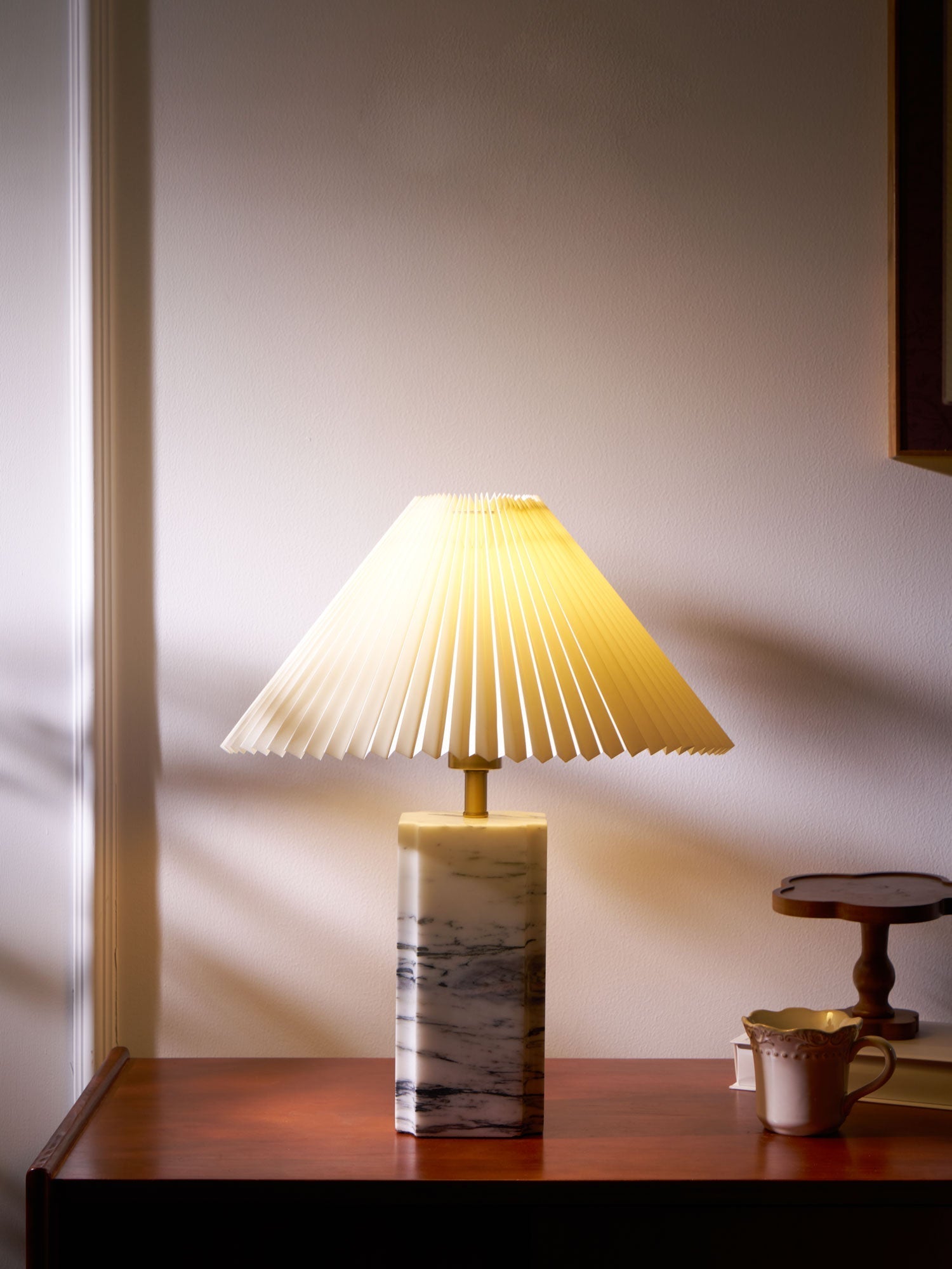 Belle Modern Table Lamp-Neutral Decor