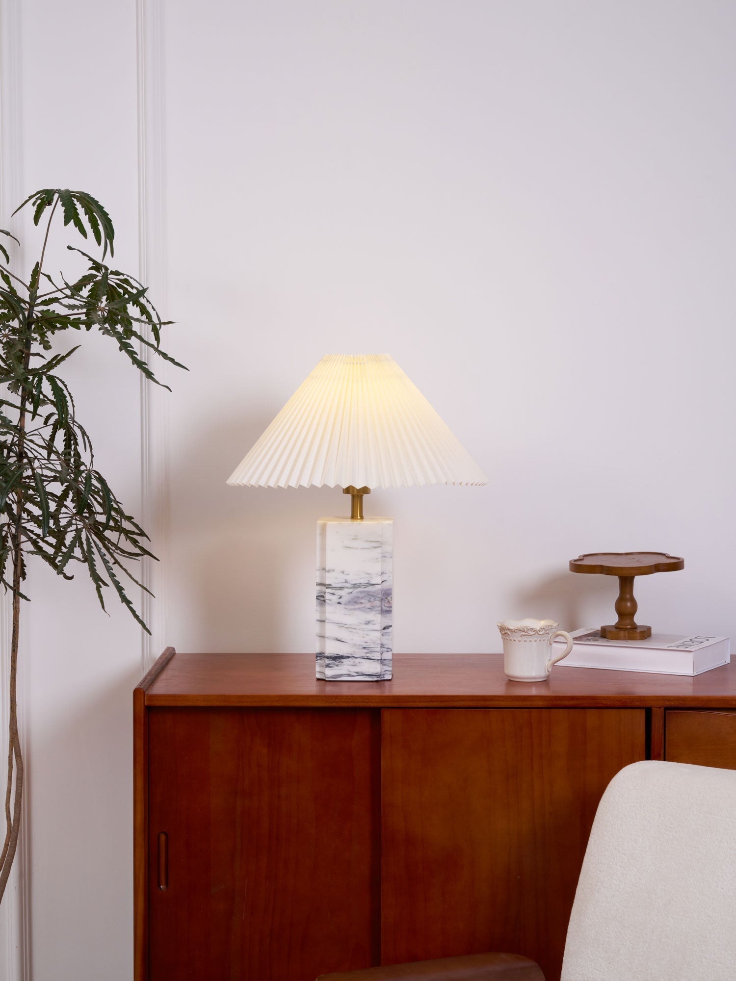 Belle Modern Table Lamp-Neutral Decor