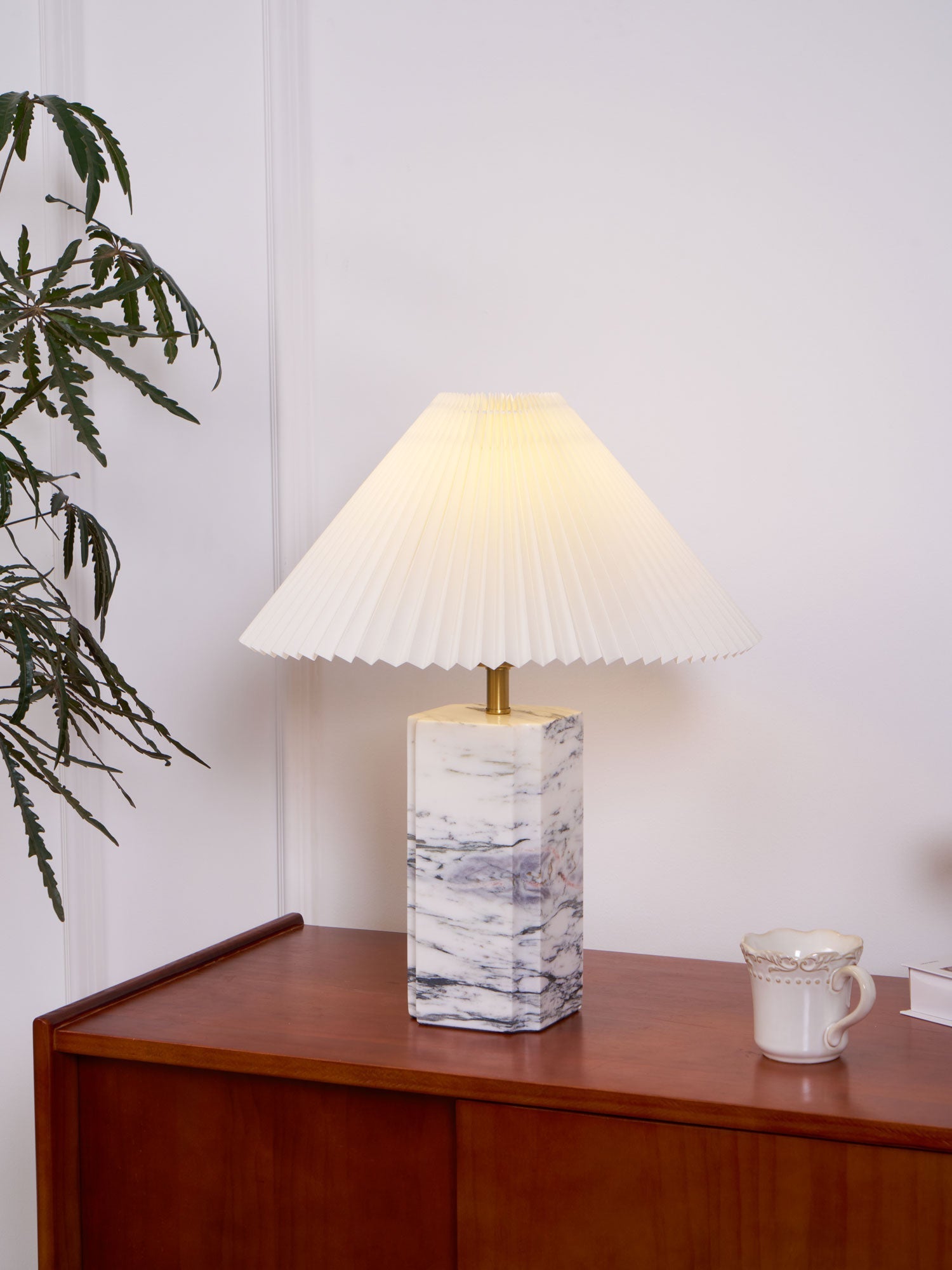 Belle Modern Table Lamp-Neutral Decor