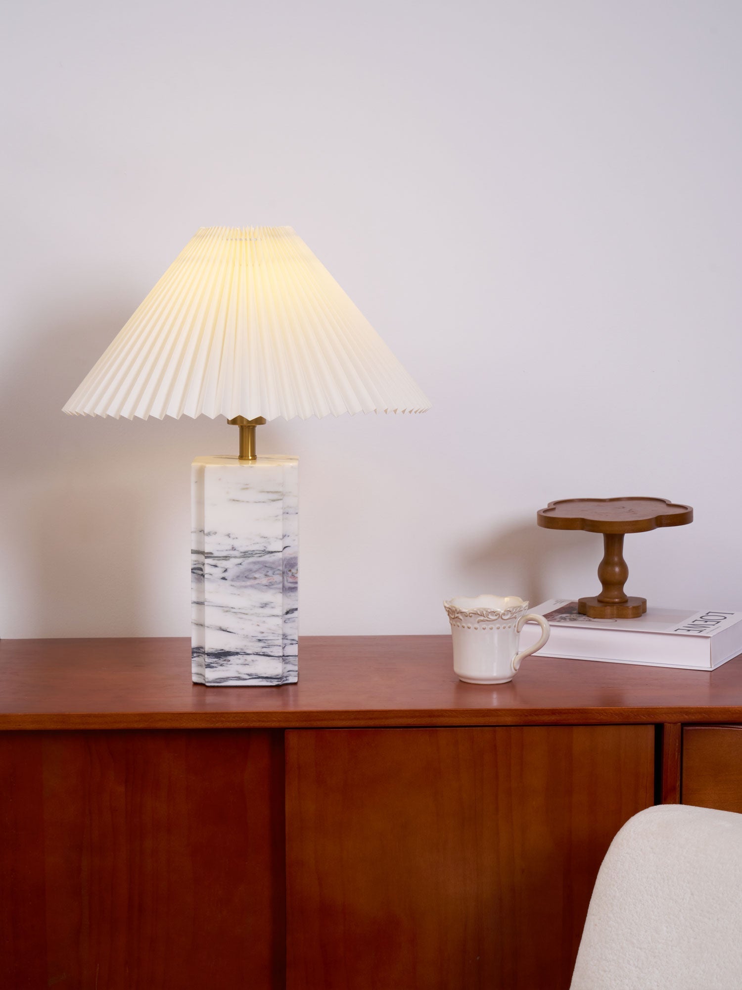 Belle Modern Table Lamp-Neutral Decor