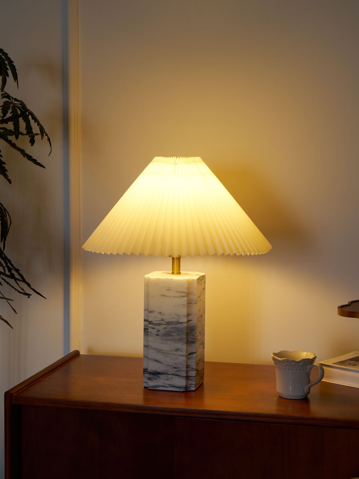 Belle Modern Table Lamp-Neutral Decor