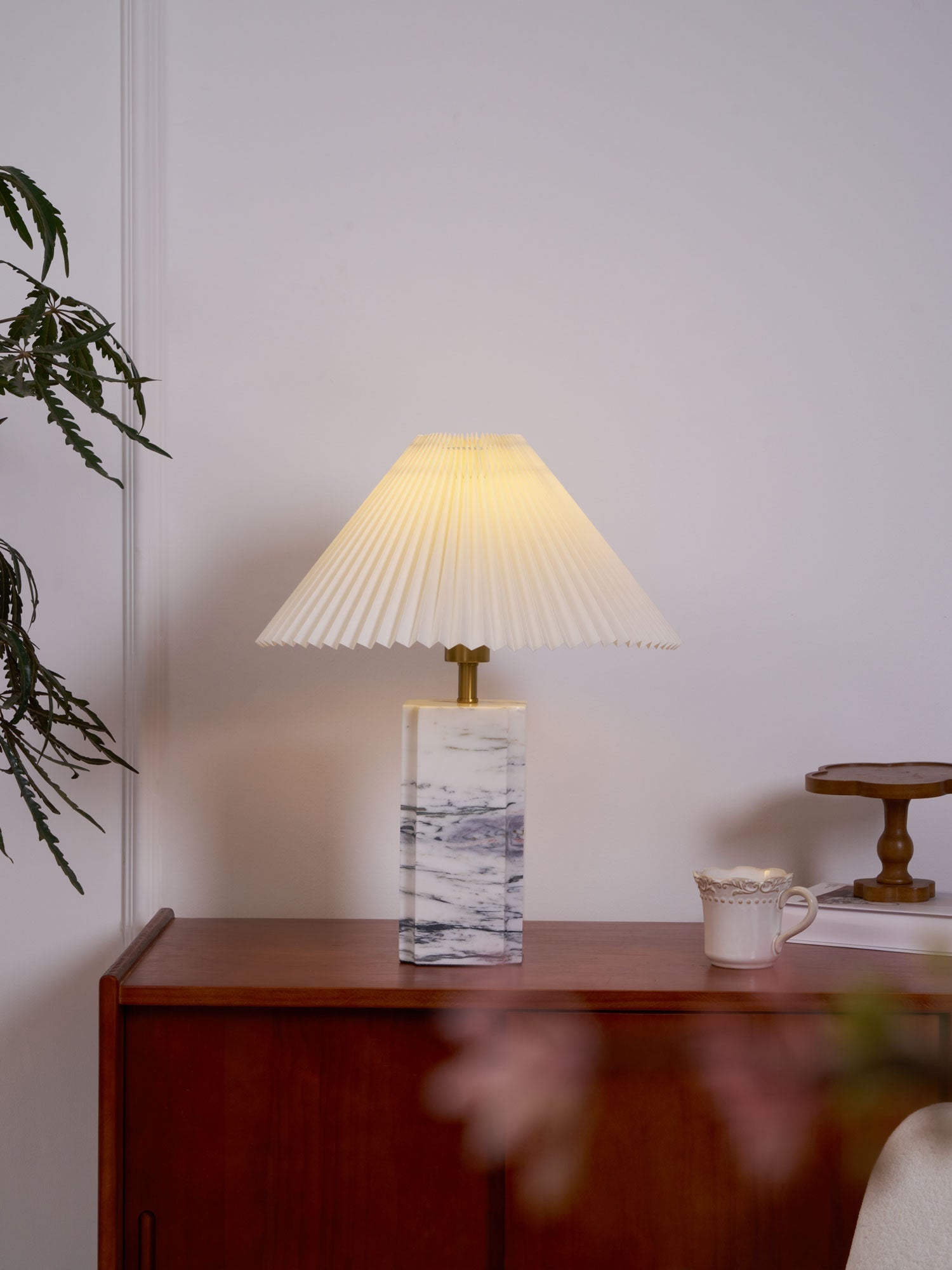 Belle Modern Table Lamp-Neutral Decor
