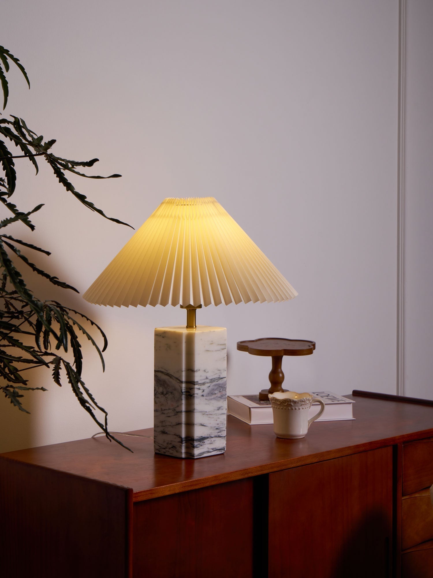 Belle Modern Table Lamp-Neutral Decor