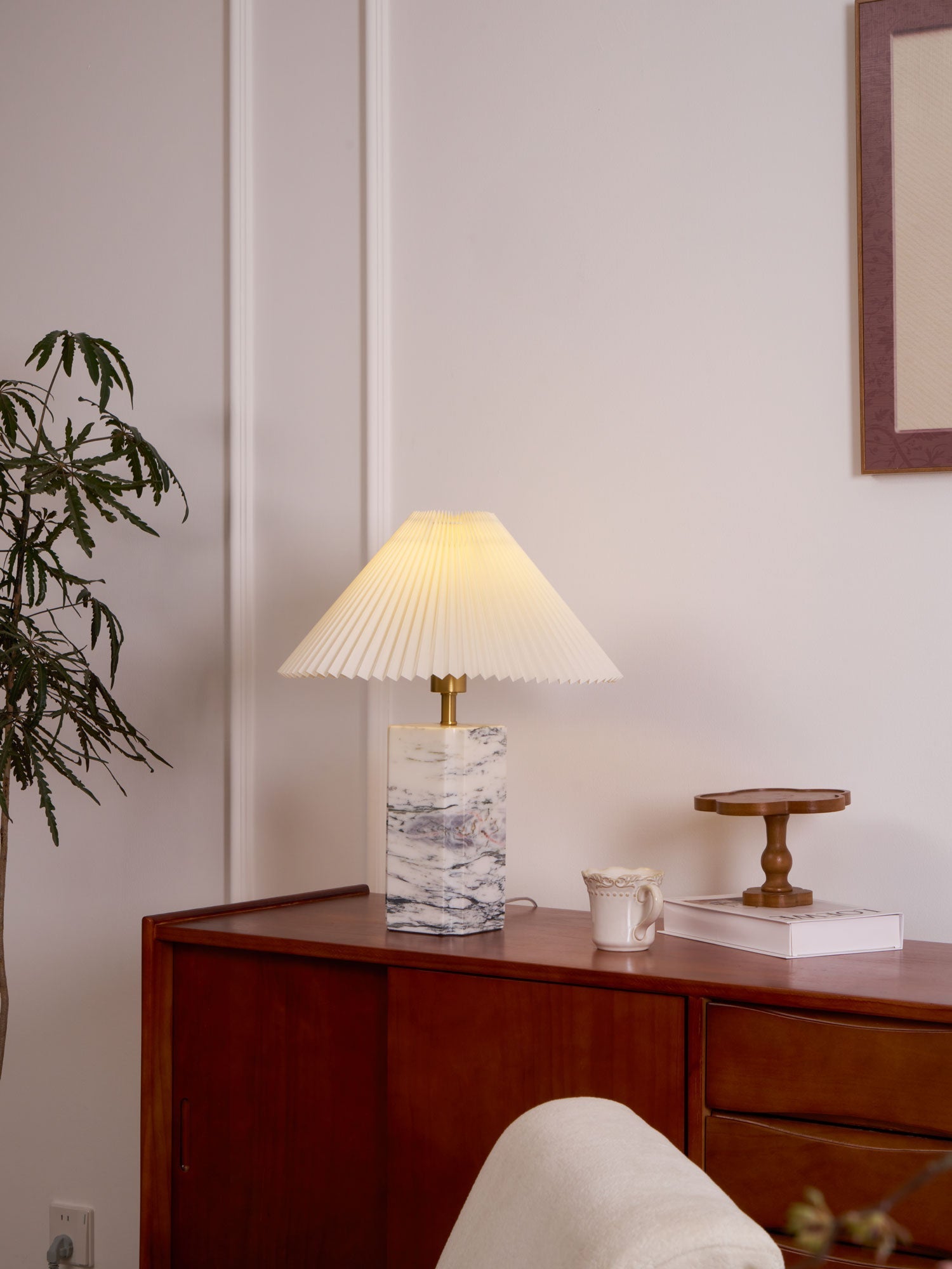 Belle Modern Table Lamp-Neutral Decor