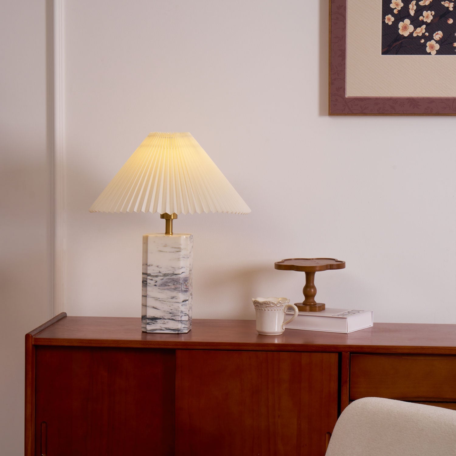 Belle Modern Table Lamp-Neutral Decor