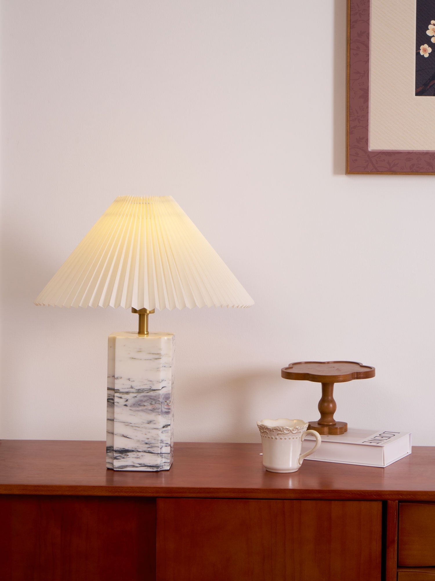 Belle Modern Table Lamp-Neutral Decor