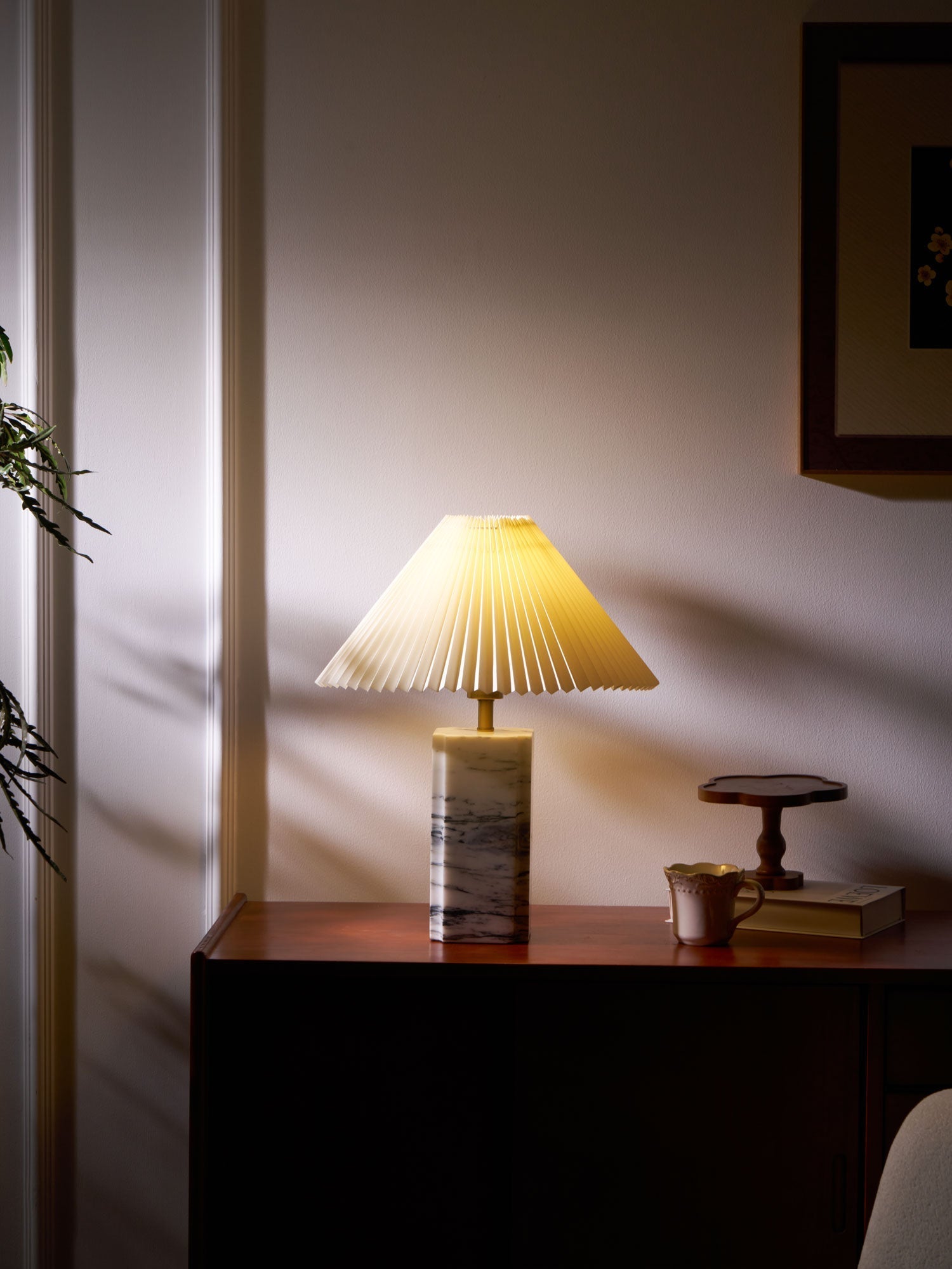 Belle Modern Table Lamp-Neutral Decor