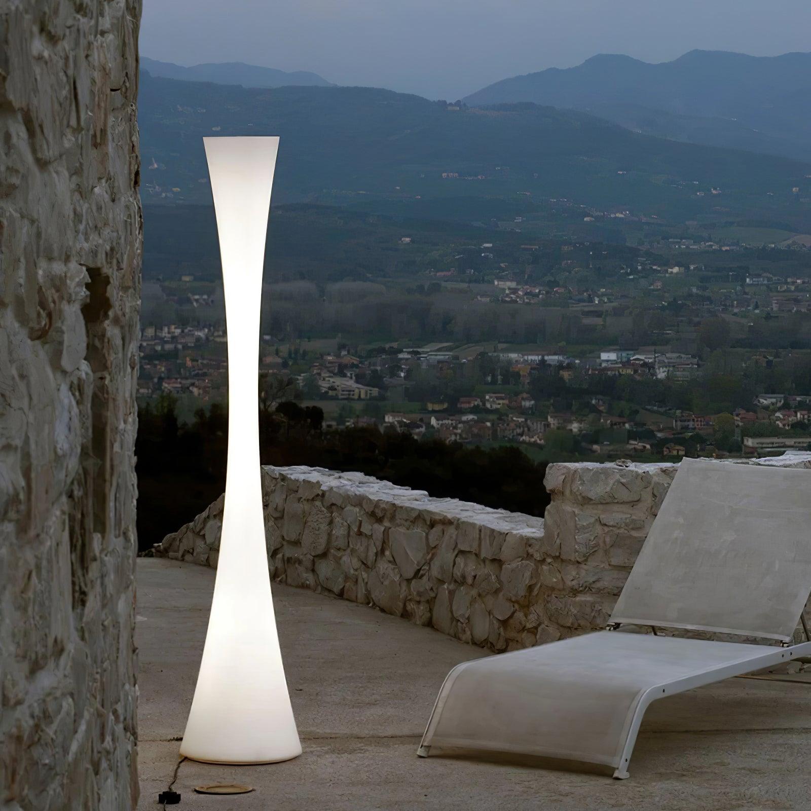 Solara Floor Lamp White Modern-Neutral Decor
