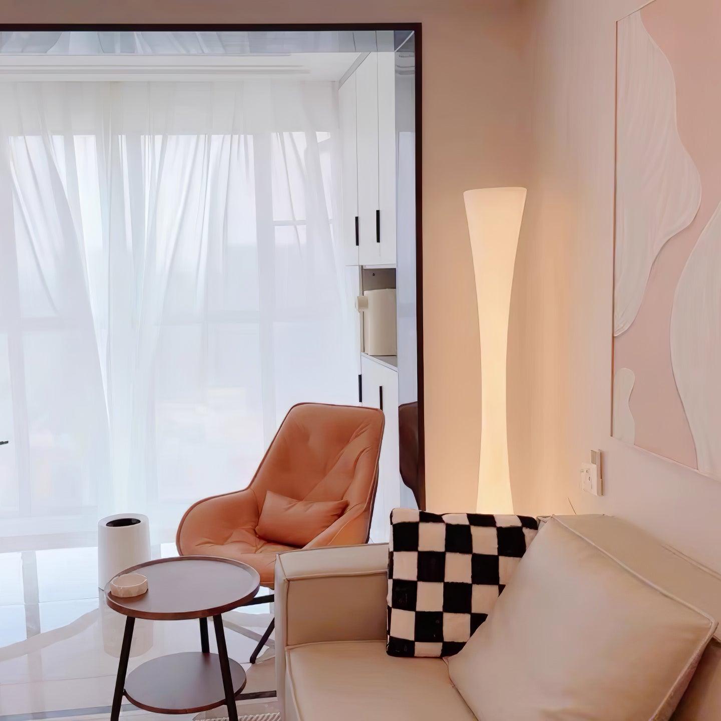 Solara Floor Lamp White Modern-Neutral Decor