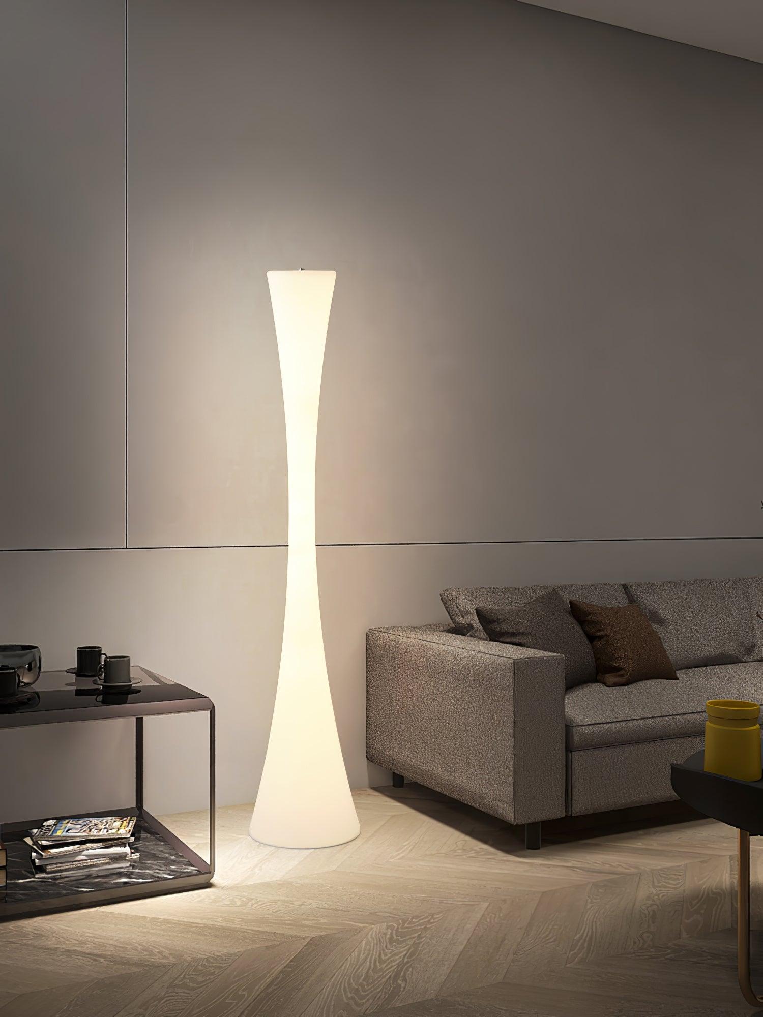 Solara Floor Lamp White Modern-Neutral Decor