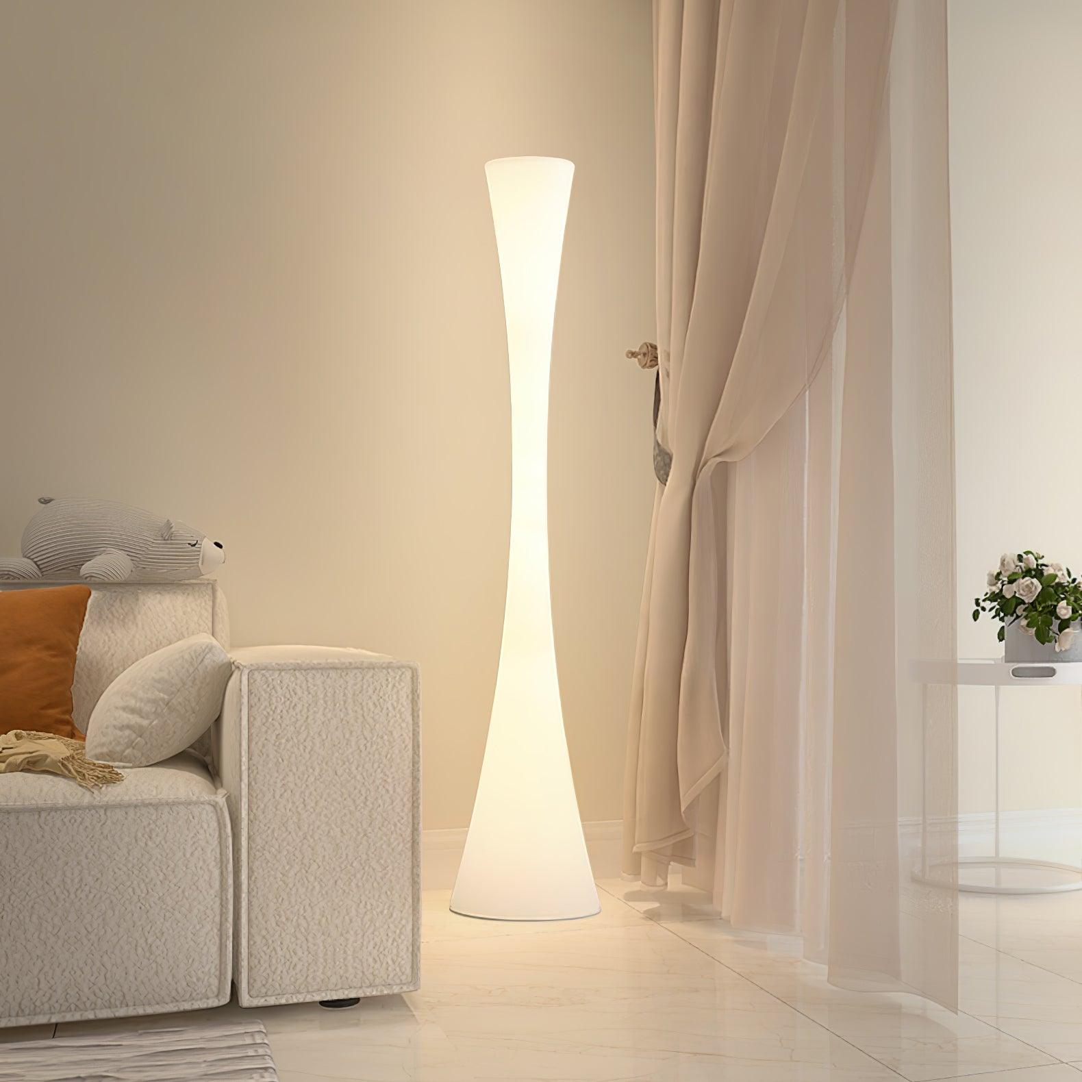 Solara Floor Lamp White Modern-Neutral Decor