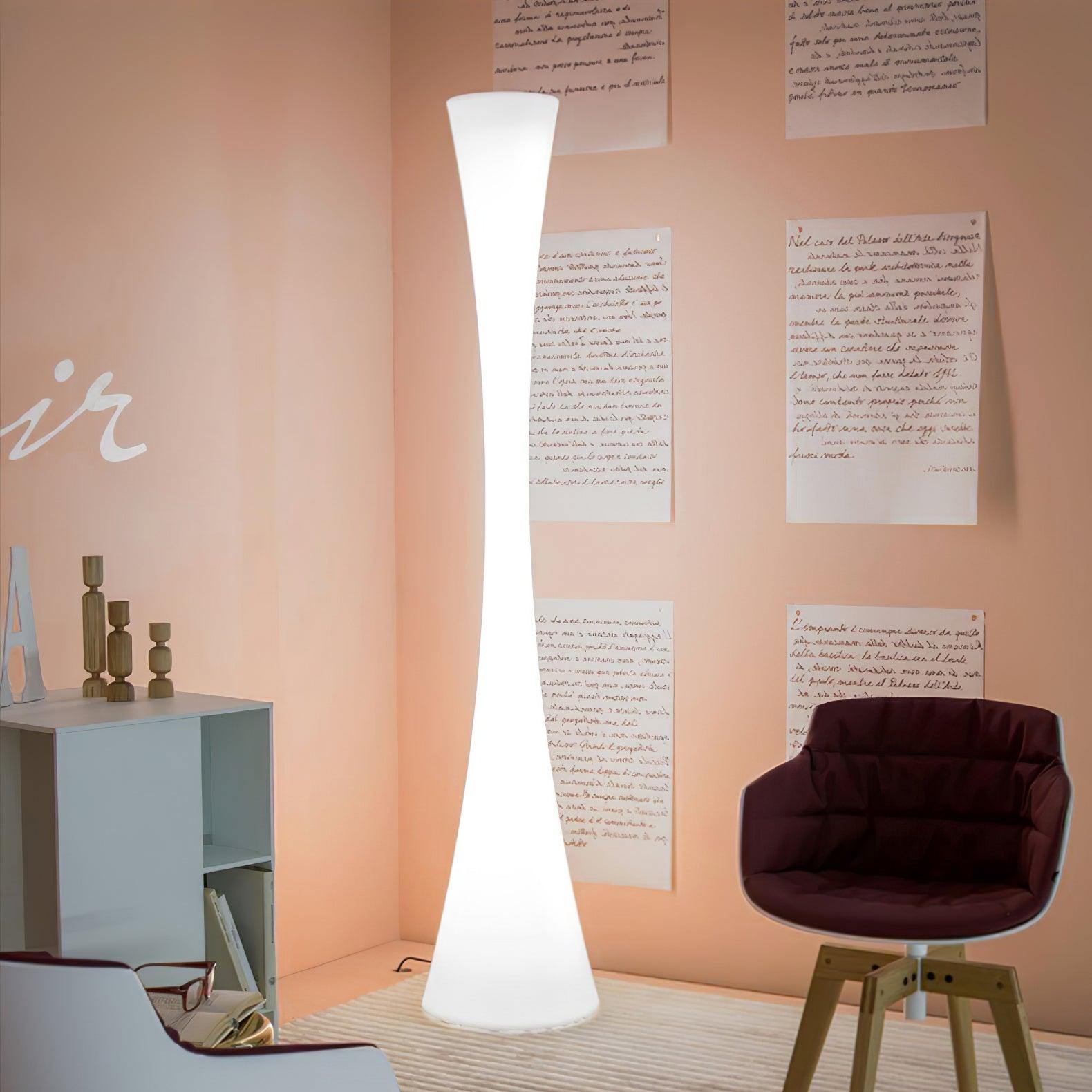 Solara Floor Lamp White Modern-Neutral Decor