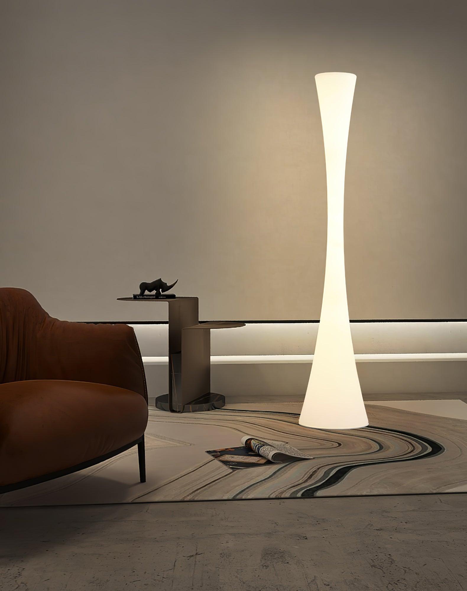 Solara Floor Lamp White Modern-Neutral Decor
