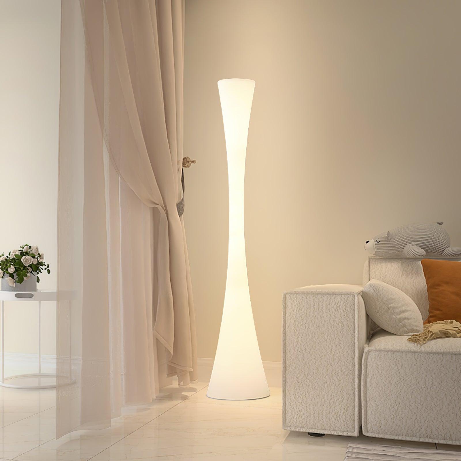 Solara Floor Lamp White Modern-Neutral Decor