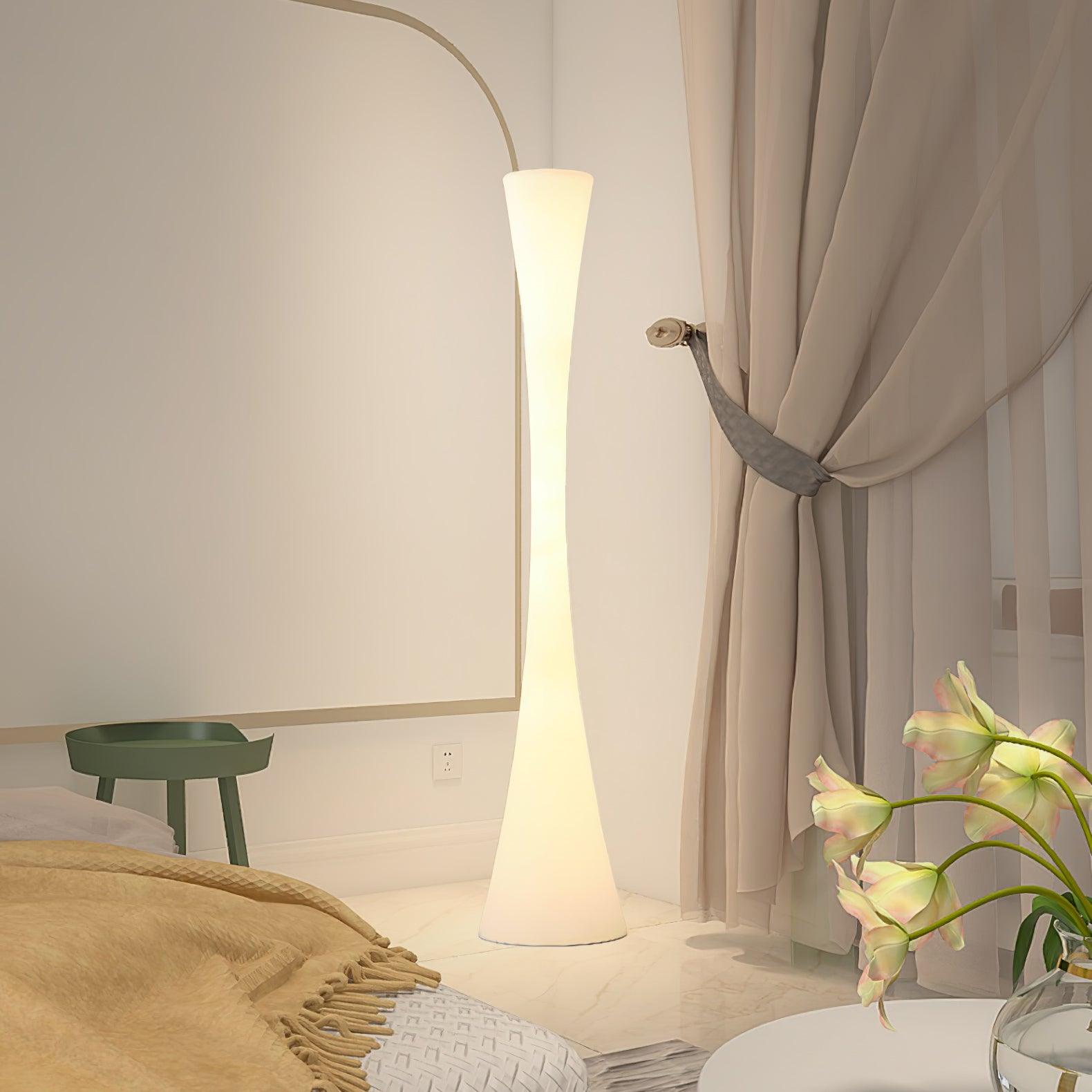 Solara Floor Lamp White Modern-Neutral Decor