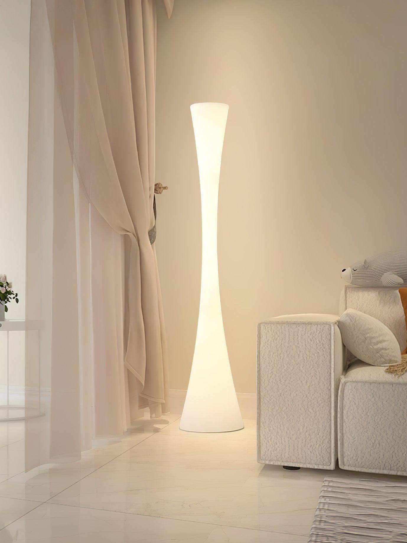 Solara Floor Lamp White Modern-Neutral Decor