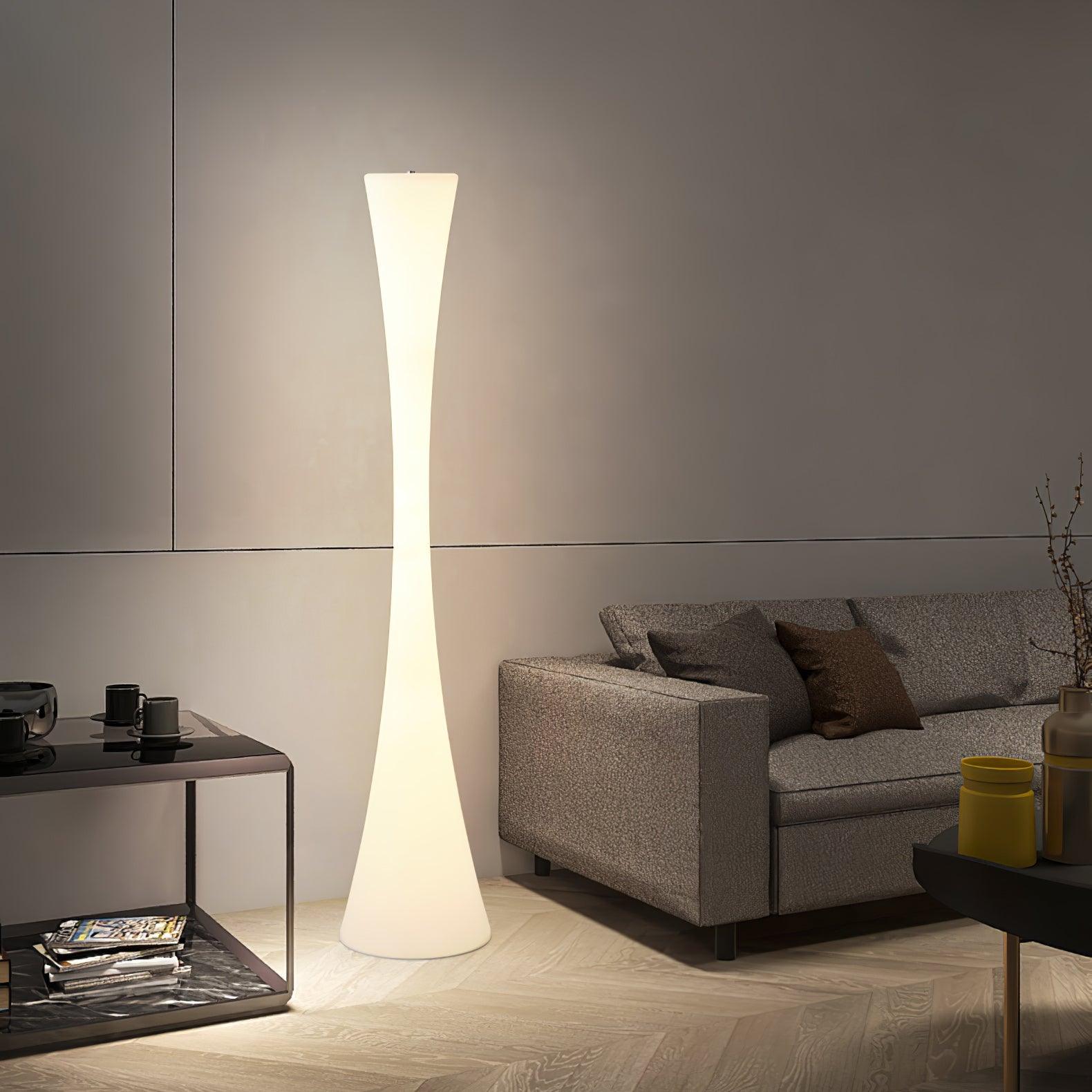 Solara Floor Lamp White Modern-Neutral Decor