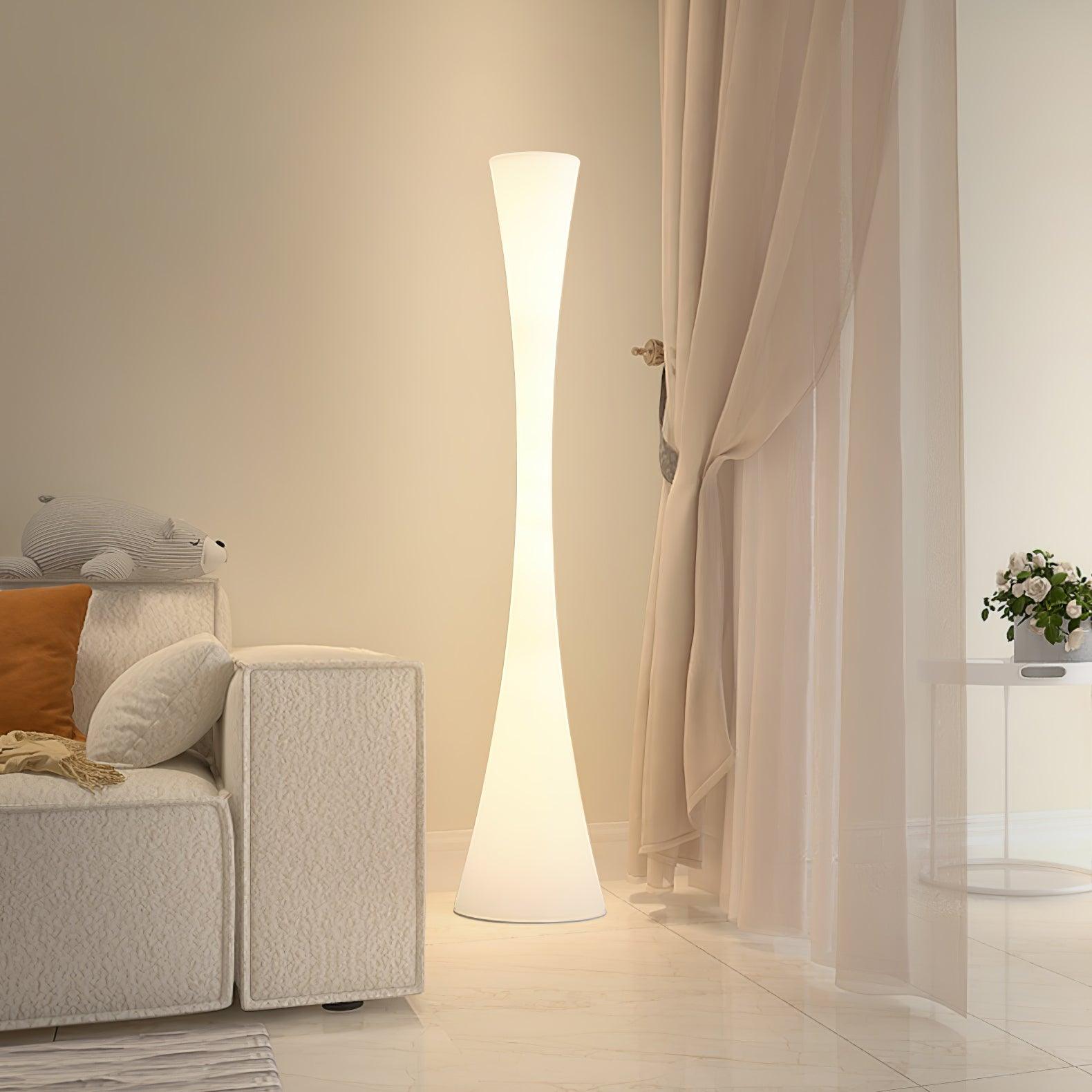 Solara Floor Lamp White Modern-Neutral Decor