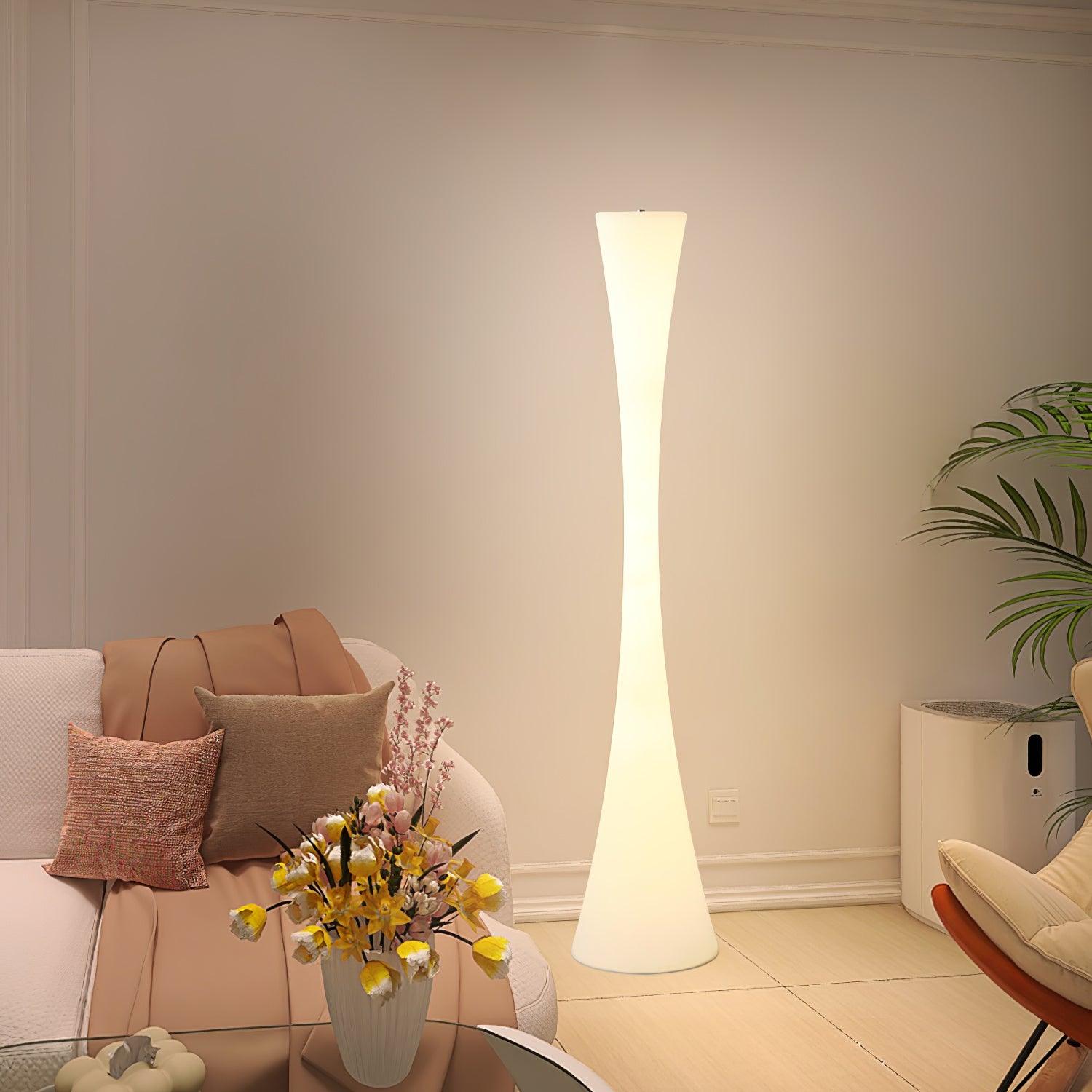 Solara Floor Lamp White Modern-Neutral Decor