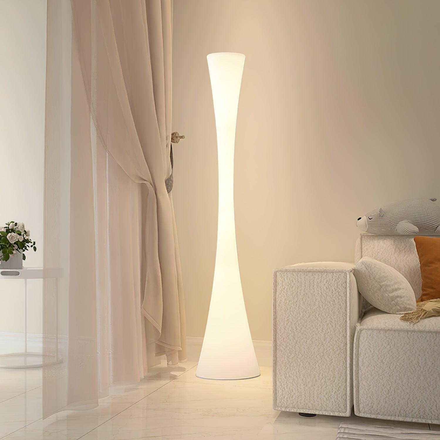 Solara Floor Lamp White Modern-Neutral Decor