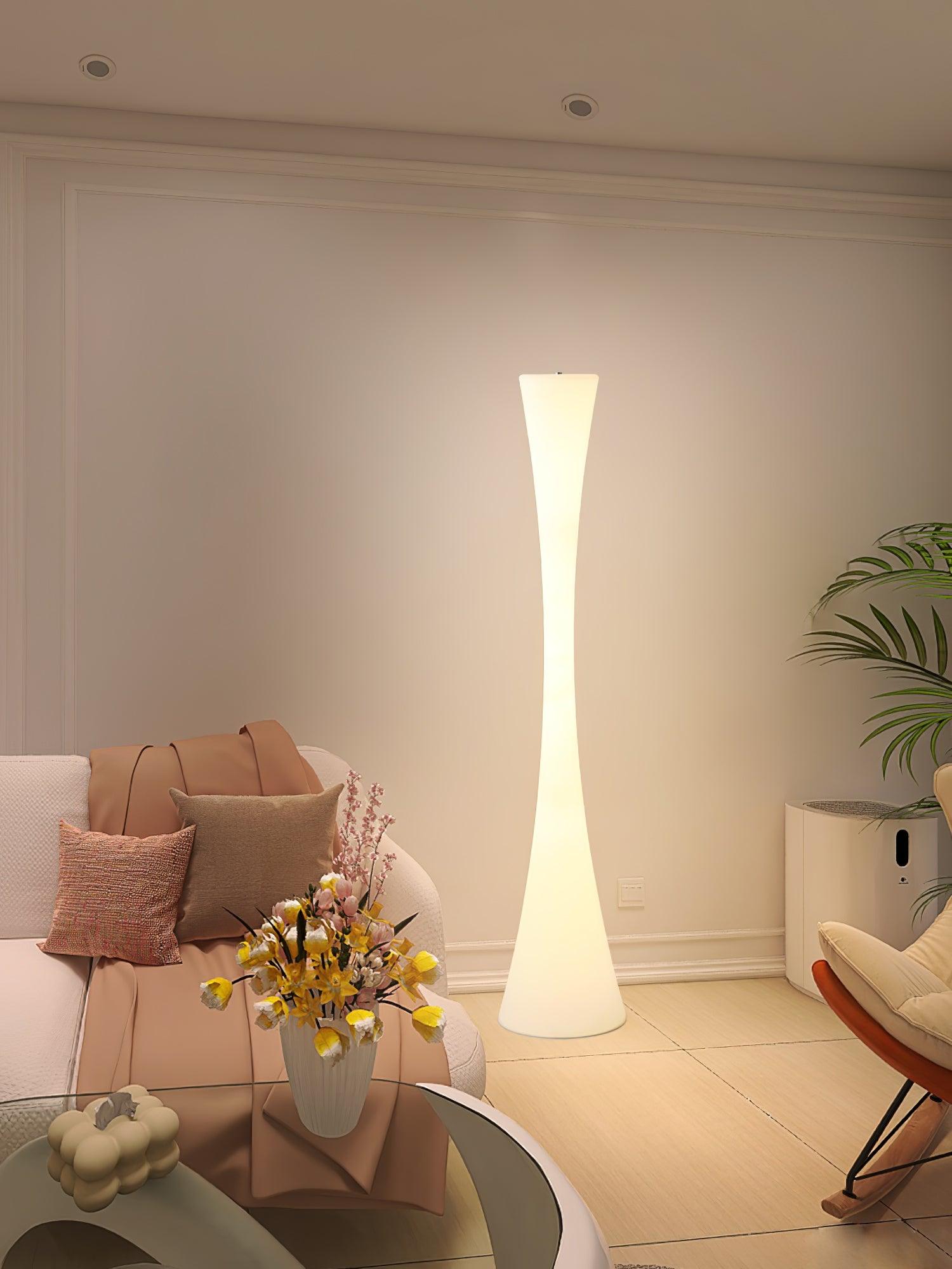 Solara Floor Lamp White Modern-Neutral Decor