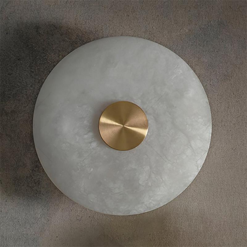 Ildvuvyu Alabaster Wall Lamp-Neutral Decor