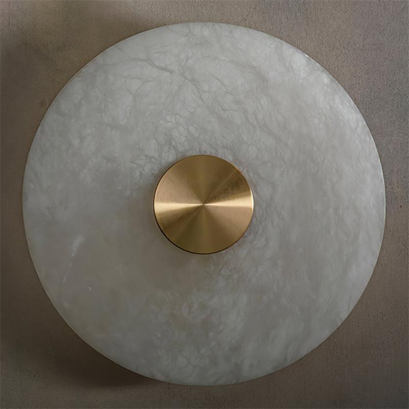 Ildvuvyu Alabaster Wall Lamp-Neutral Decor