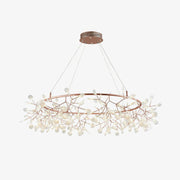 Olivia Unique Round Sputnik Art Deco Firefly Chandelier, Living Room/ Bedroom - Neutralighting