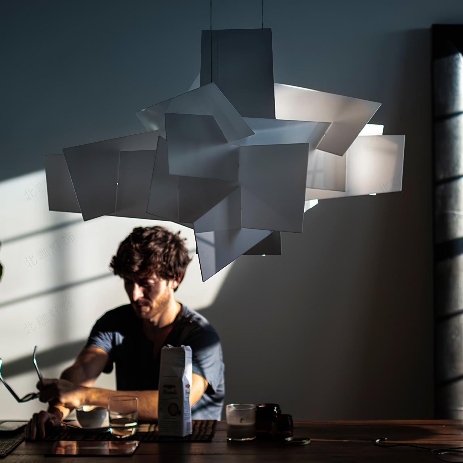 Ultalus Origami Starburst Pendant Light-Neutral Decor