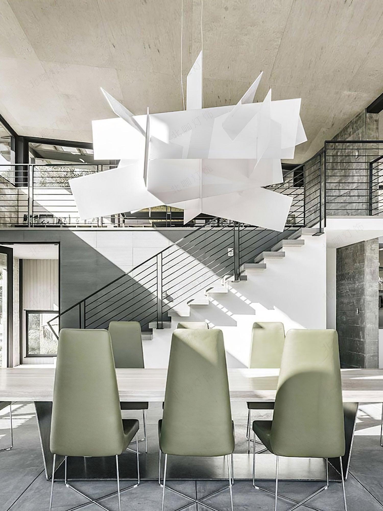 Ultalus Origami Starburst Pendant Light-Neutral Decor