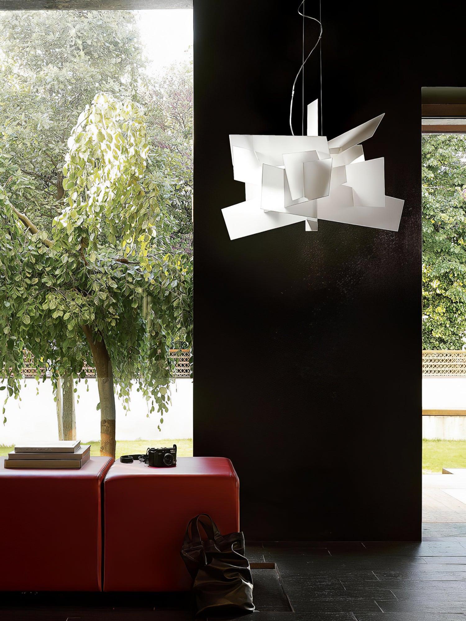 Ultalus Origami Starburst Pendant Light-Neutral Decor