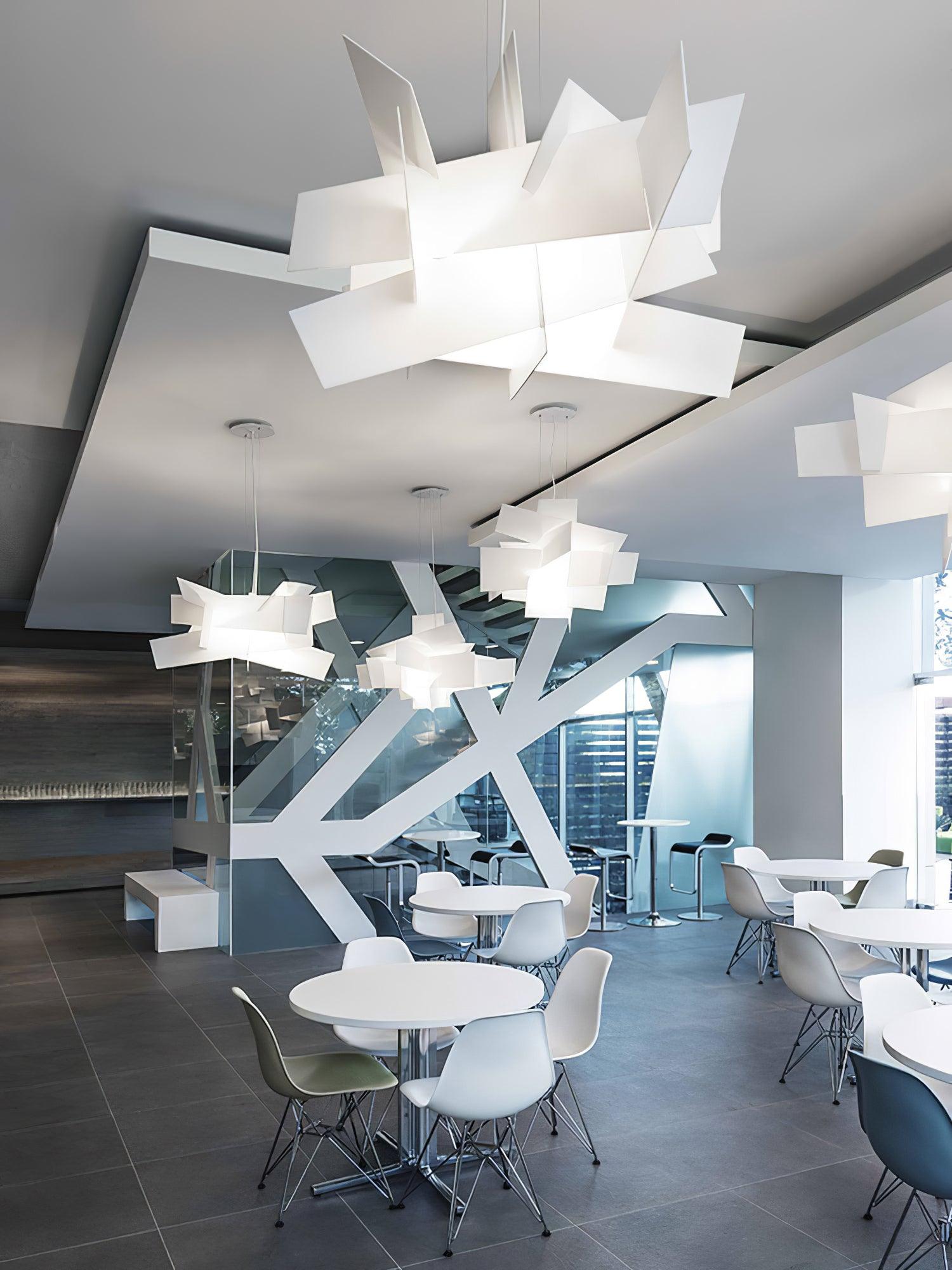 Ultalus Origami Starburst Pendant Light-Neutral Decor