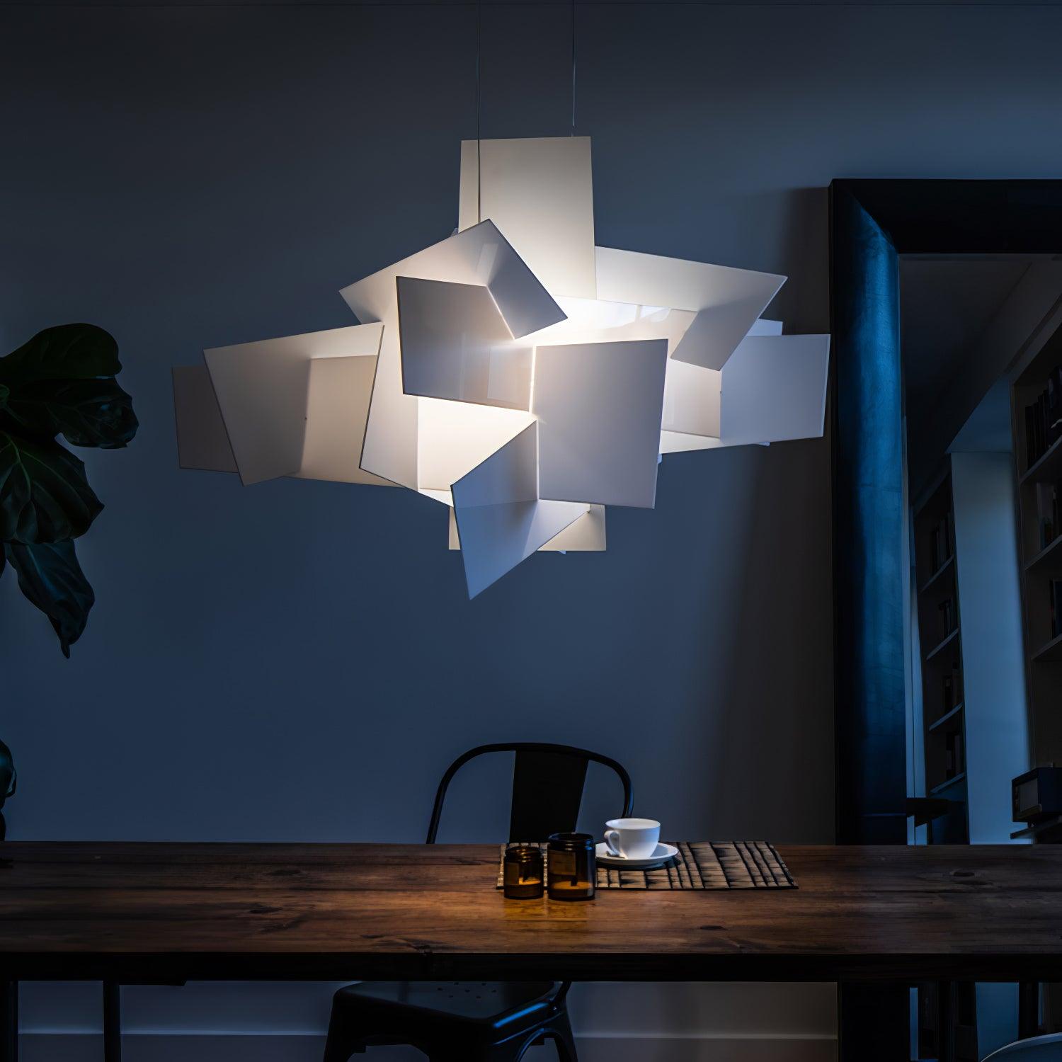 Ultalus Origami Starburst Pendant Light-Neutral Decor
