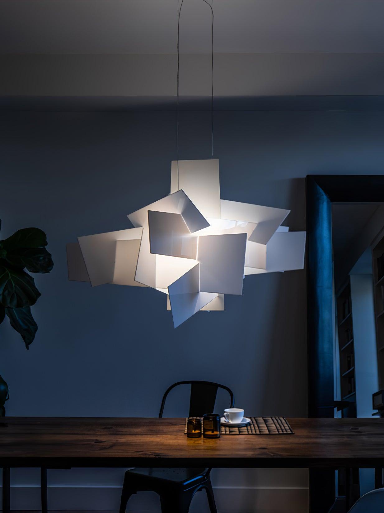 Ultalus Origami Starburst Pendant Light-Neutral Decor