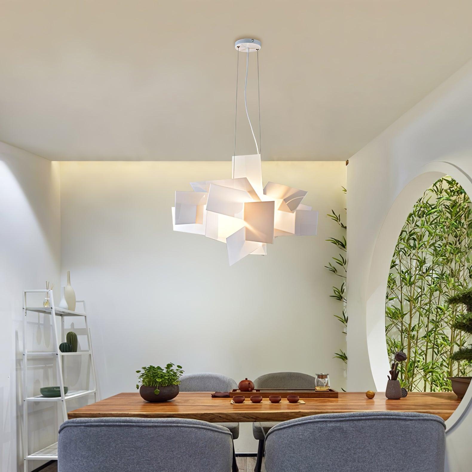 Ultalus Origami Starburst Pendant Light-Neutral Decor