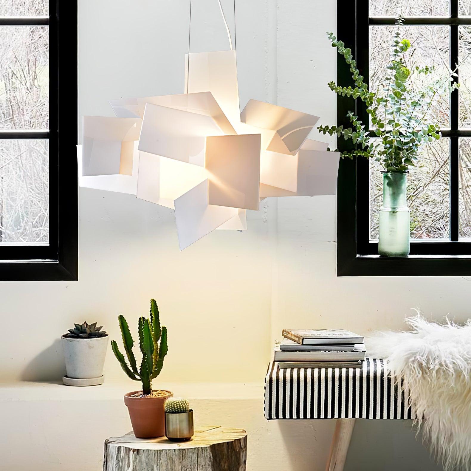 Ultalus Origami Starburst Pendant Light-Neutral Decor