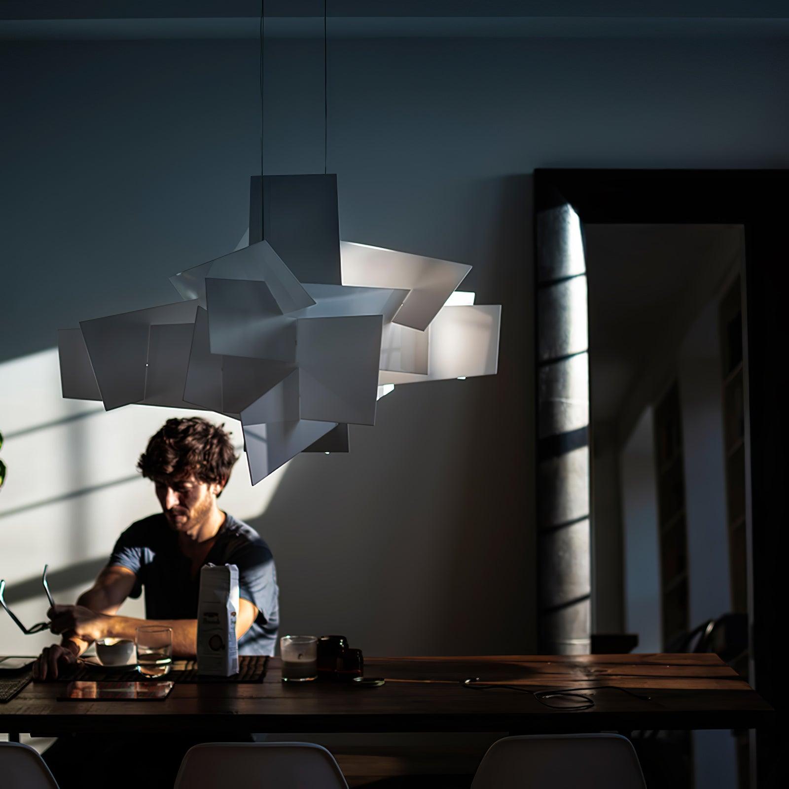 Ultalus Origami Starburst Pendant Light-Neutral Decor