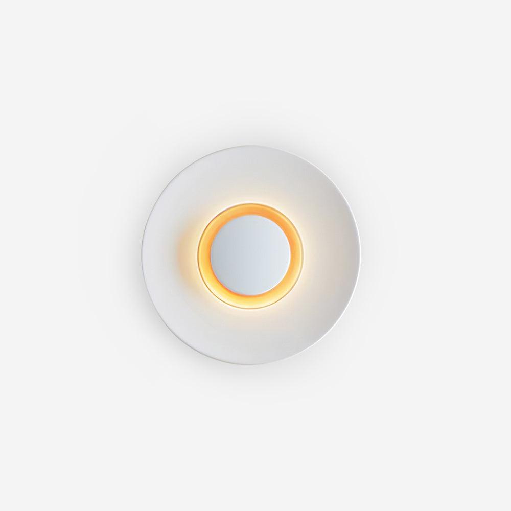Wall Light Metal Halo Integrated LED Gold Ring Modern Minimalist