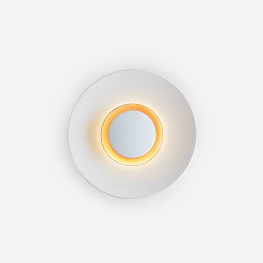 Wall Light Metal Halo Integrated LED Gold Ring Modern Minimalist
