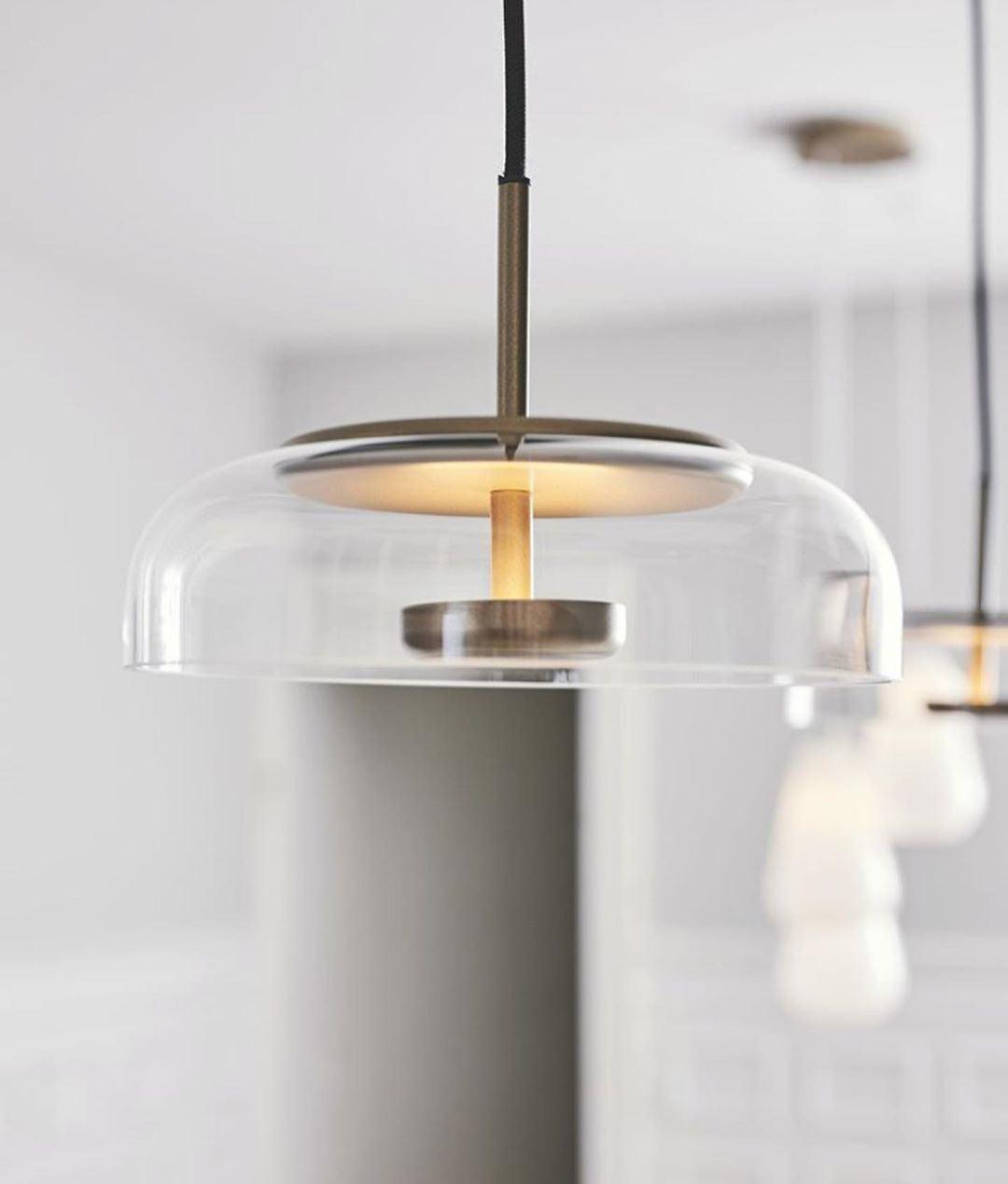 Lustra Pendant Lamp Transparent Glass Sleek-Neutral Decor