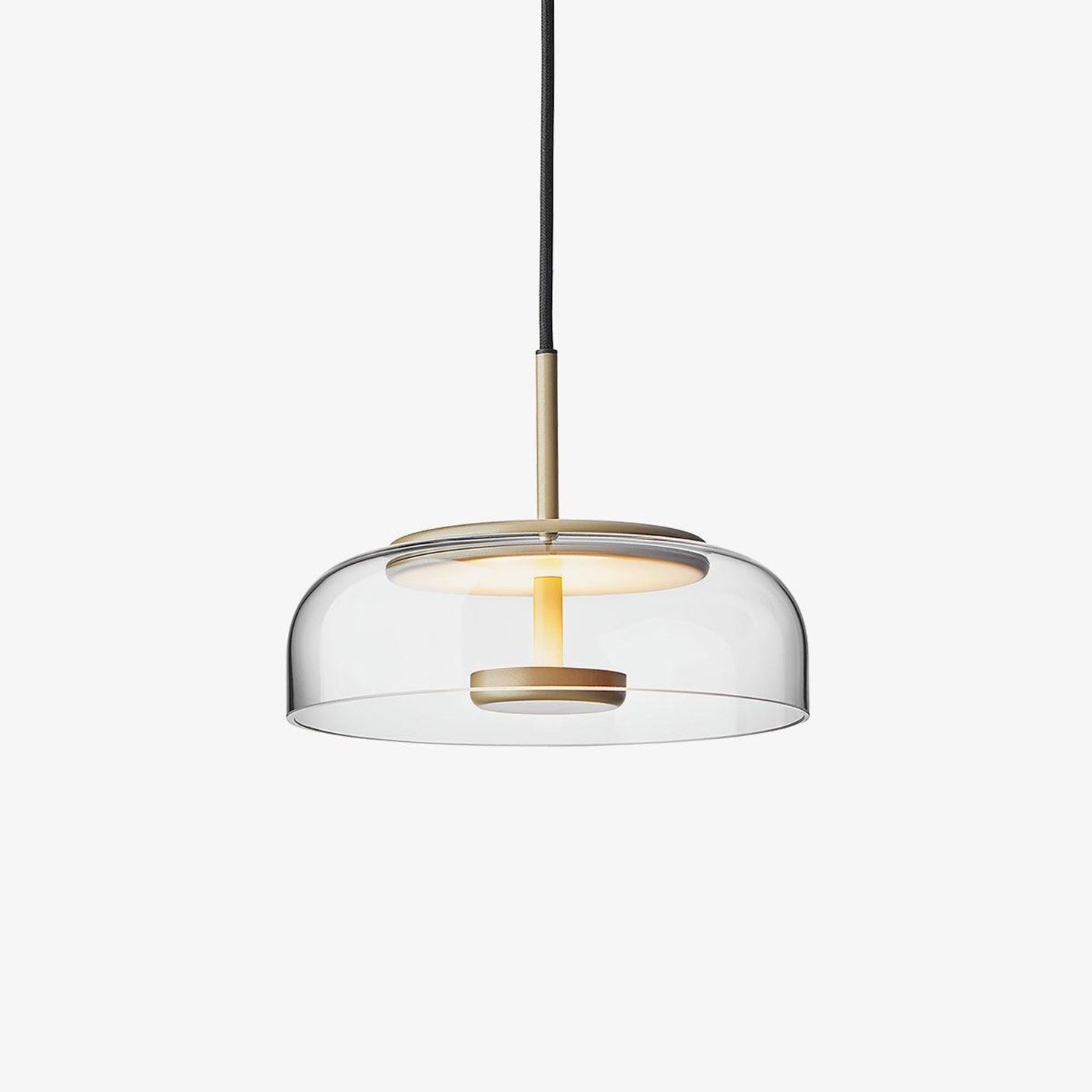 Lustra Pendant Lamp Transparent Glass Sleek-Neutral Decor
