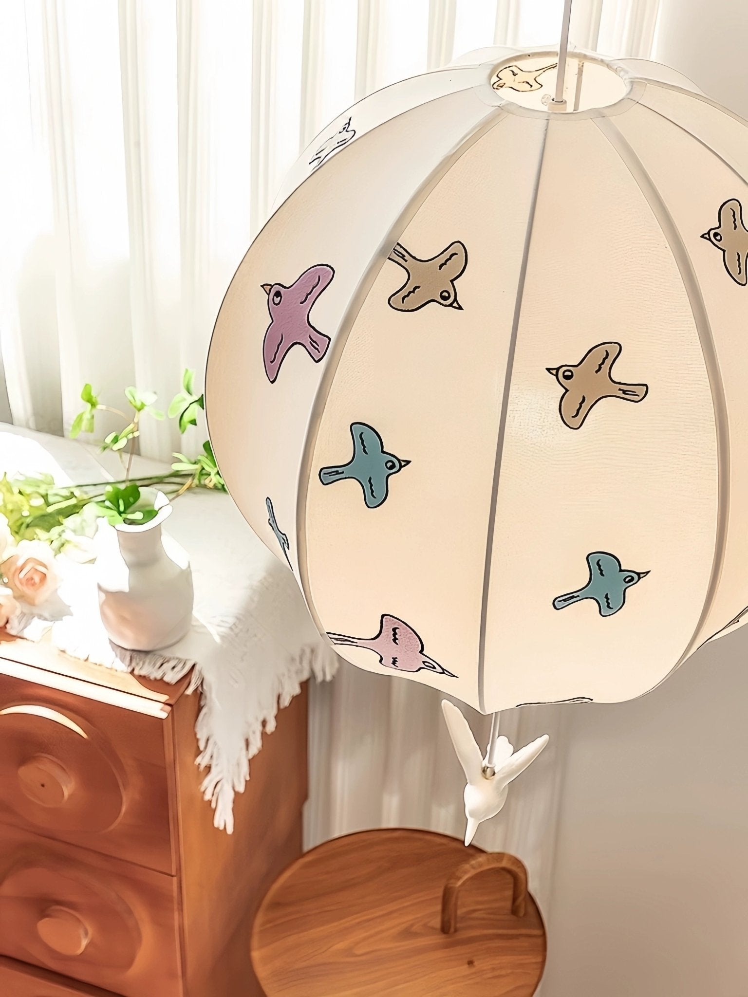 Alvind Balloon Pendant Light-Neutral Decor