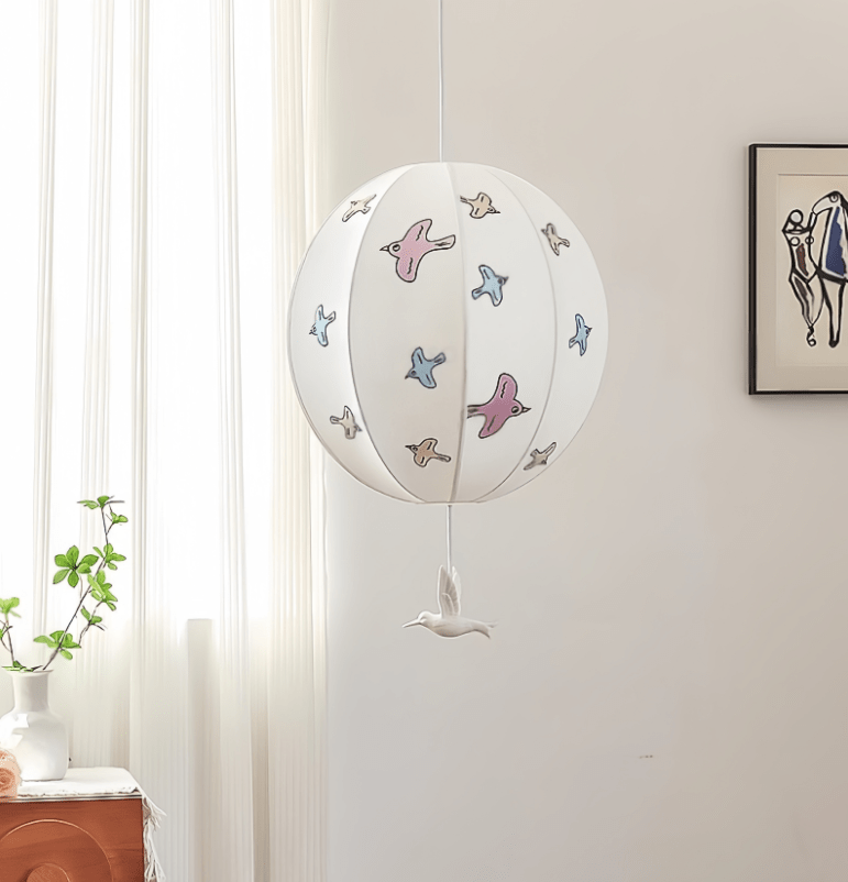 Alvind Balloon Pendant Light-Neutral Decor