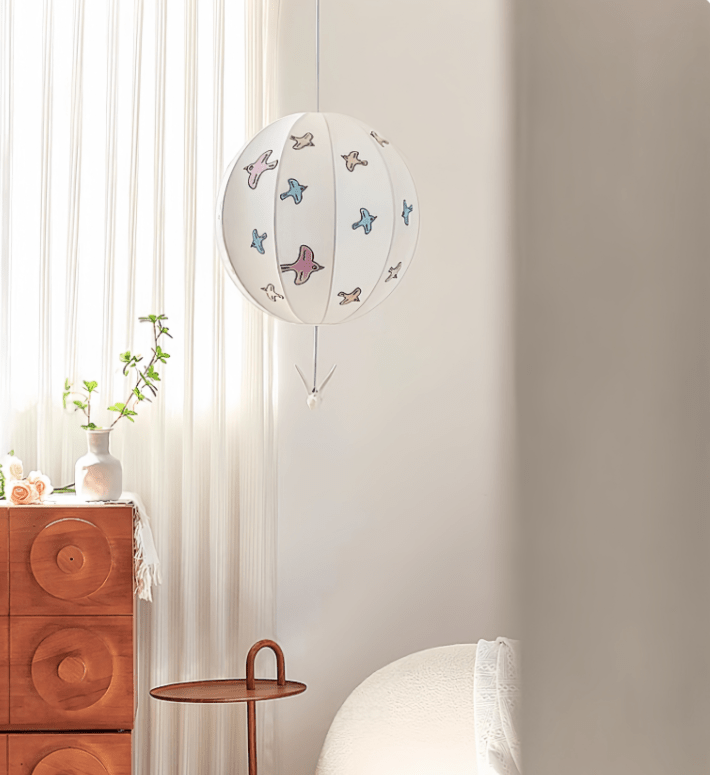Alvind Balloon Pendant Light-Neutral Decor