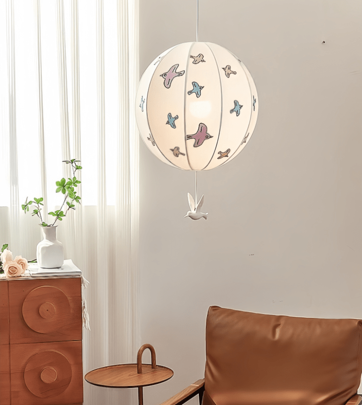 Alvind Balloon Pendant Light-Neutral Decor