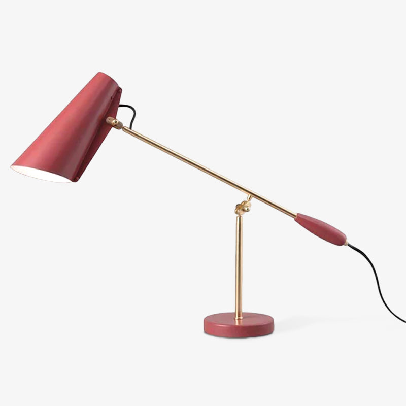 Orbix Steel Mid-Century Table Lamp-Neutral Decor